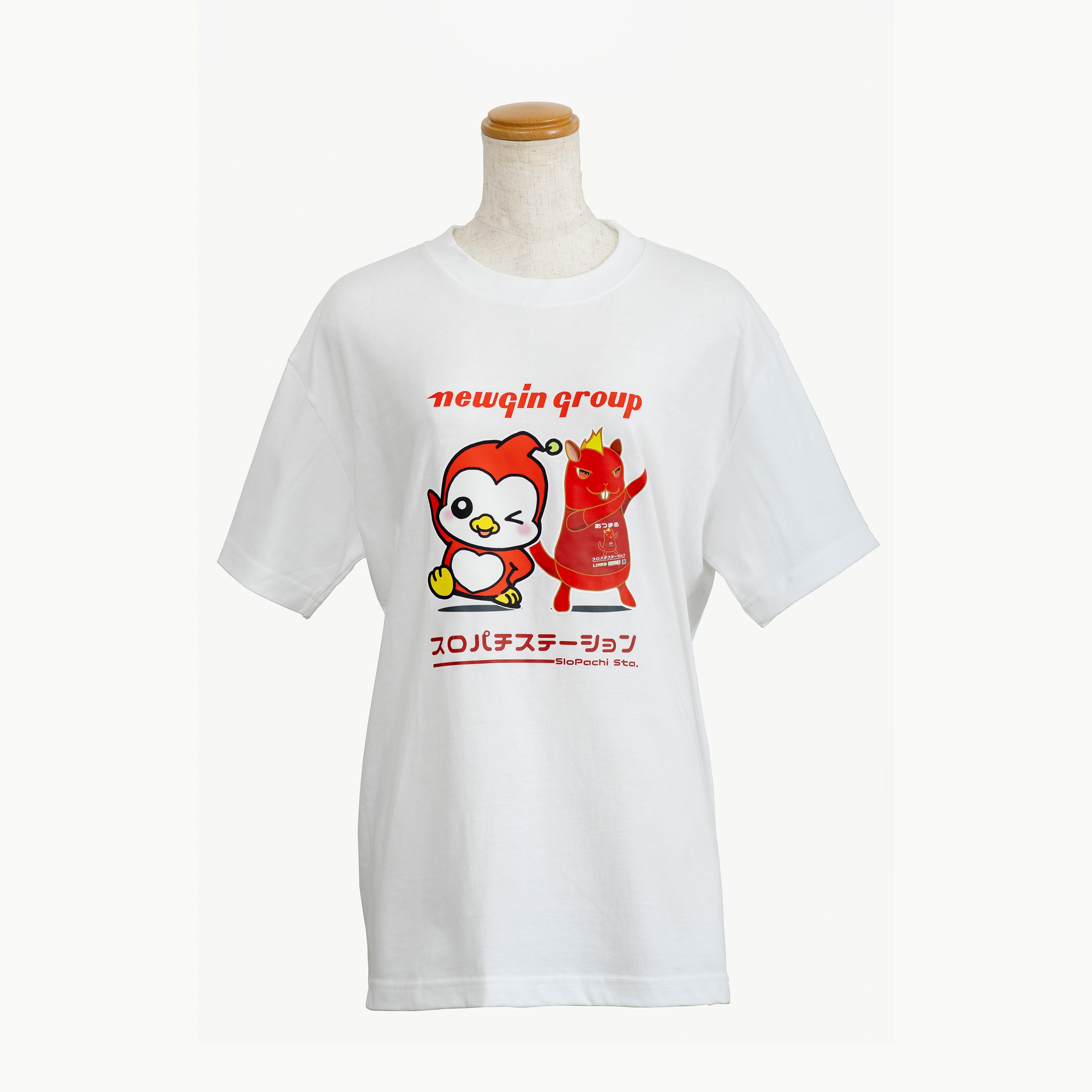 スロパチステーション×ニューギングループコラボTシャツ（白）