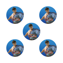 直江兼続缶バッジ5点セット