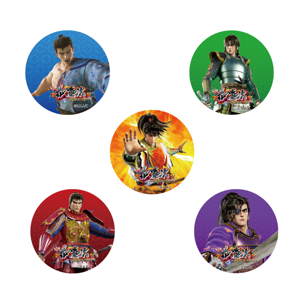 5武将缶バッジセット